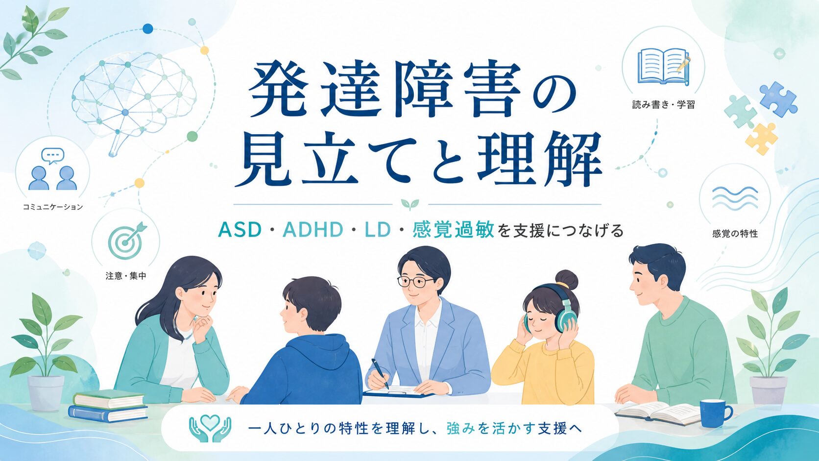 発達障害の見立てと理解｜ASD・ADHD・LD・感覚過敏を支援につなげる